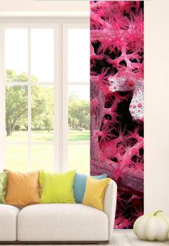 Flächenvorhang Meermomente Magenta Schiebevorhang, Schiebegardine, modern, 60 cm breit, 2,65 m hoch, 3 m hoch